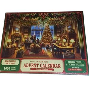Christmas Living Room Advent Calendar Jigsaw Puzzle - 1000 Pieces